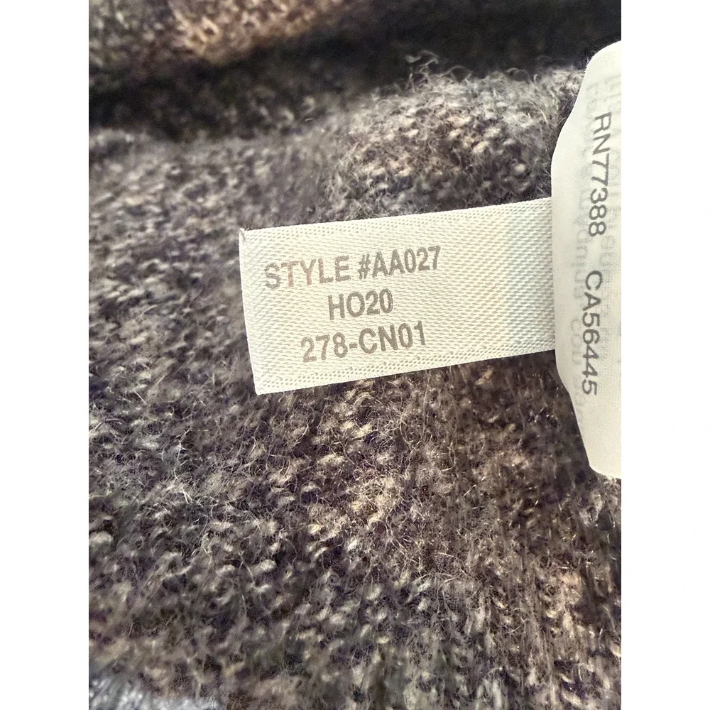 J.Crew Marled Gray Crew Neck Lambswool Blend Sweater Men's Size M Office Casual
